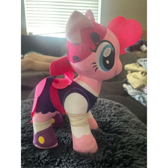 Hasbro Kids Pink Purple My Little Pony The Movie Pinkie Pie Pirate Stuffed Toy - Picture 11 of 13
